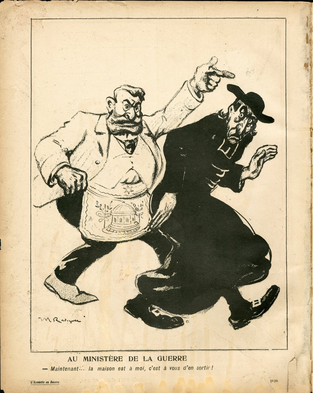 Talerz Maślany, numer 188, kolor satyryczny autorstwa Maurice Radiguet