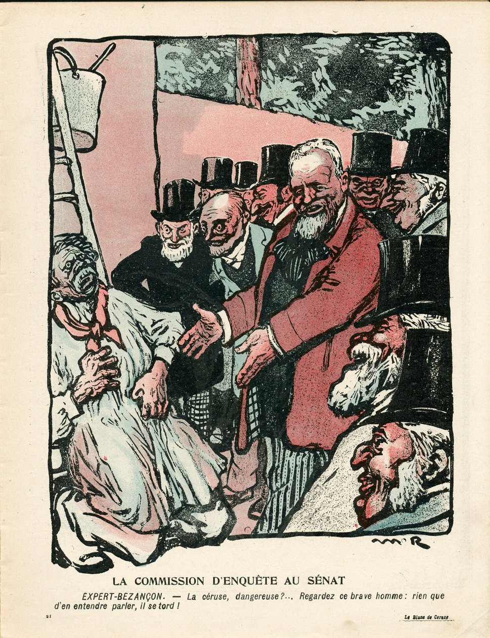 Talerz Maślany, numer 210, w kolorze satyrycznym autorstwa Maurice Radiguet