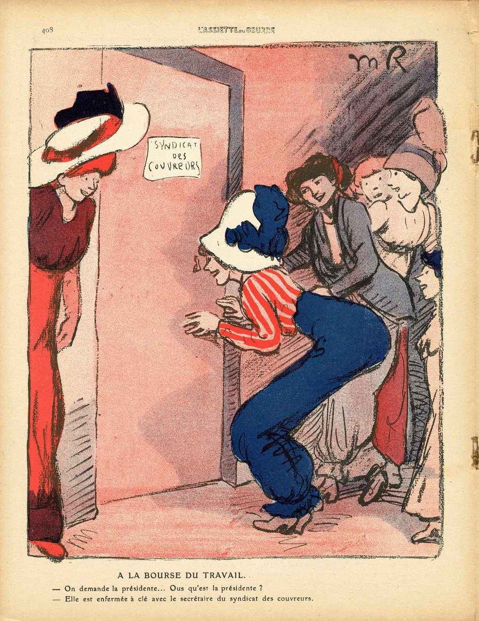 Talerz Maślany, numer 494, Satyryczny w Kolorach autorstwa Maurice Radiguet