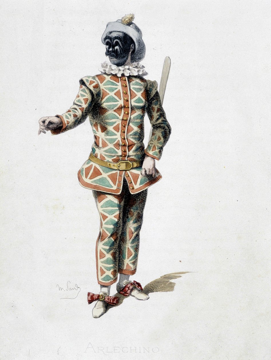 Arlechino (arlekin) autorstwa Maurice Sand