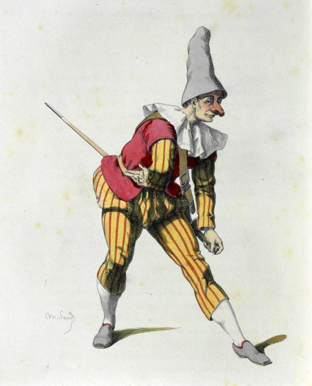 Brighella (akwaforta) autorstwa Maurice Sand