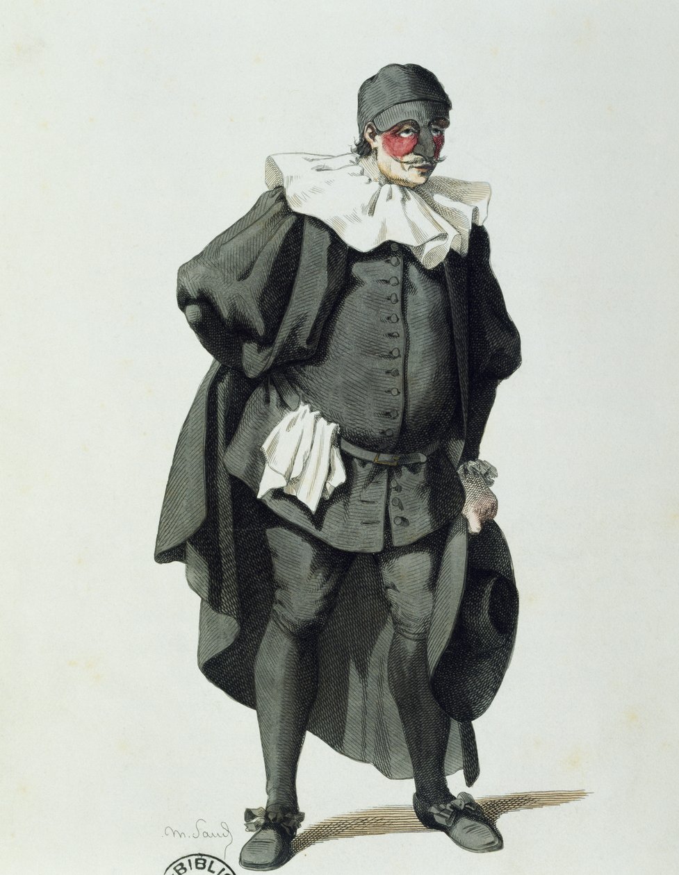 Dottor Balanzone w 1653, Maurice Sand (1823-1889) autorstwa Maurice Sand