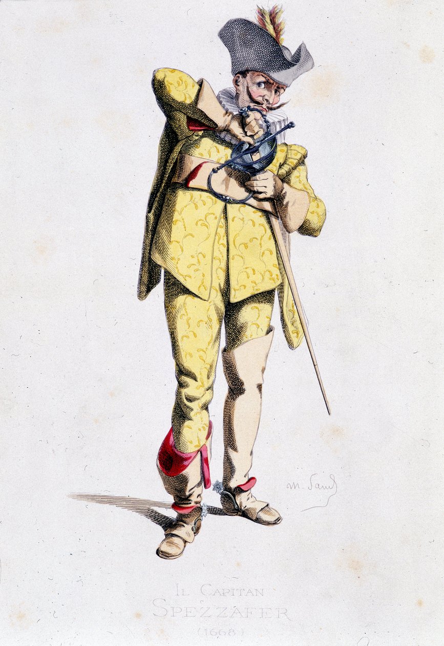 He Capitan Spezzafer (Kapitan Fracasse) autorstwa Maurice Sand