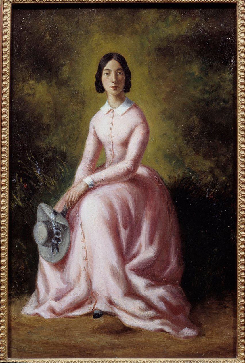 Portret śpiewaczki Pauline Viardot (1821-1910) Obraz Maurice Sand (1823-1889) XIX-wieczny Paryż, musee de la Vie Romantique - Portret śpiewaczki Pauline Viardot (1821-1910). Malarstwo Maurice Sand (1823-1889) autorstwa Maurice Sand