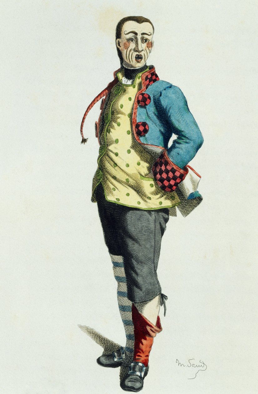 Stenterello w 1858, Maurice Sand (1823-1889) autorstwa Maurice Sand