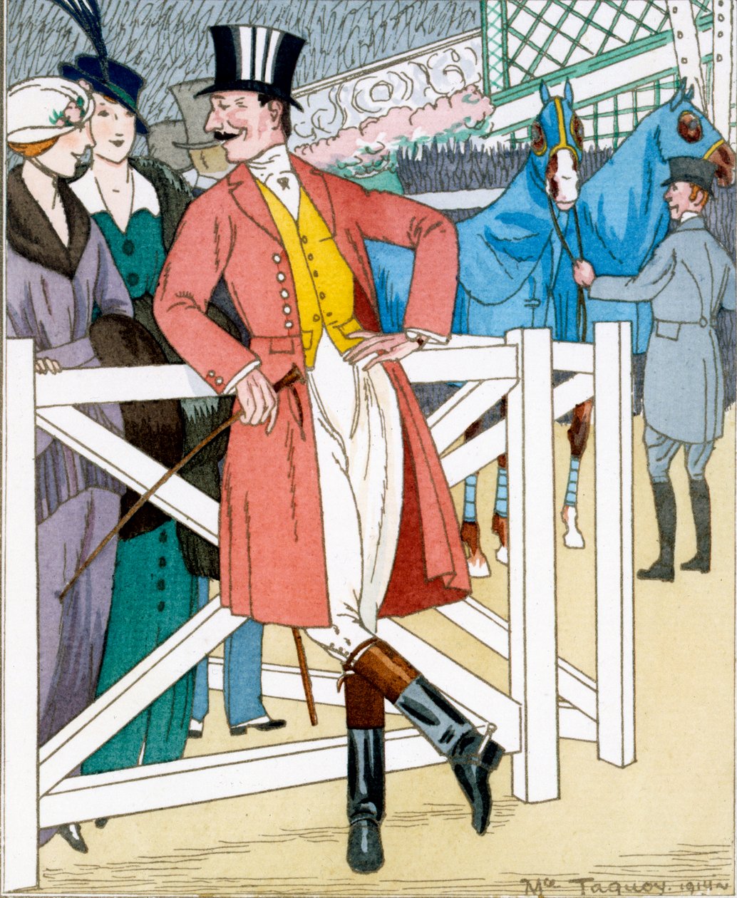 „Gazette du Bon Ton”: N. 4, Les Propos Obligantes, zorganizowana na Concours Hippique autorstwa Maurice Taquoy