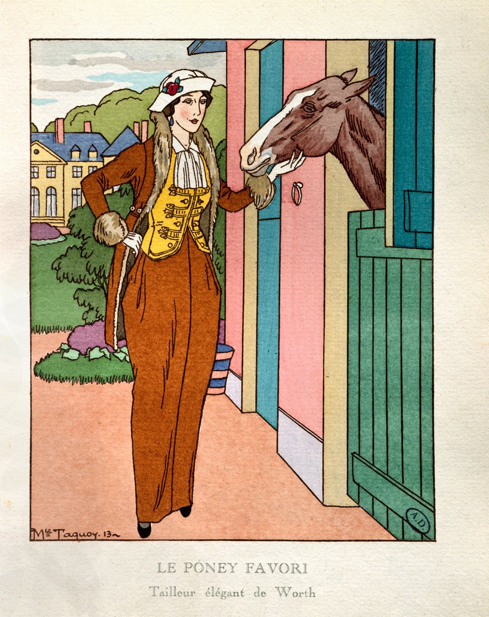 Ulubiony kucyk. Paryska moda: Stylowy krawiec Charlesa Frederica Wortha (1825-1895) autorstwa Maurice Taquoy