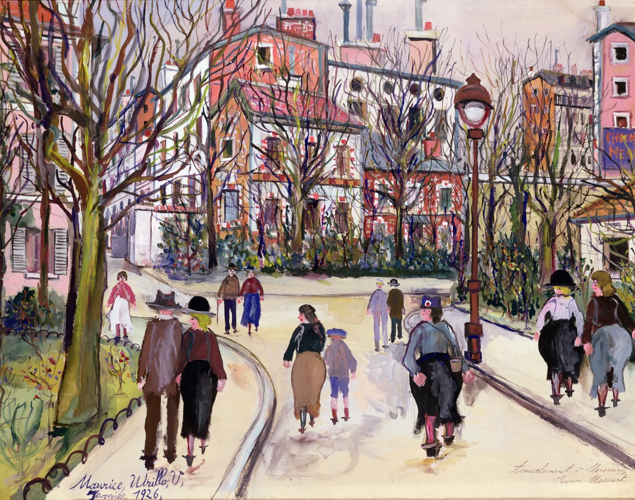 Ulica wioski autorstwa Maurice Utrillo