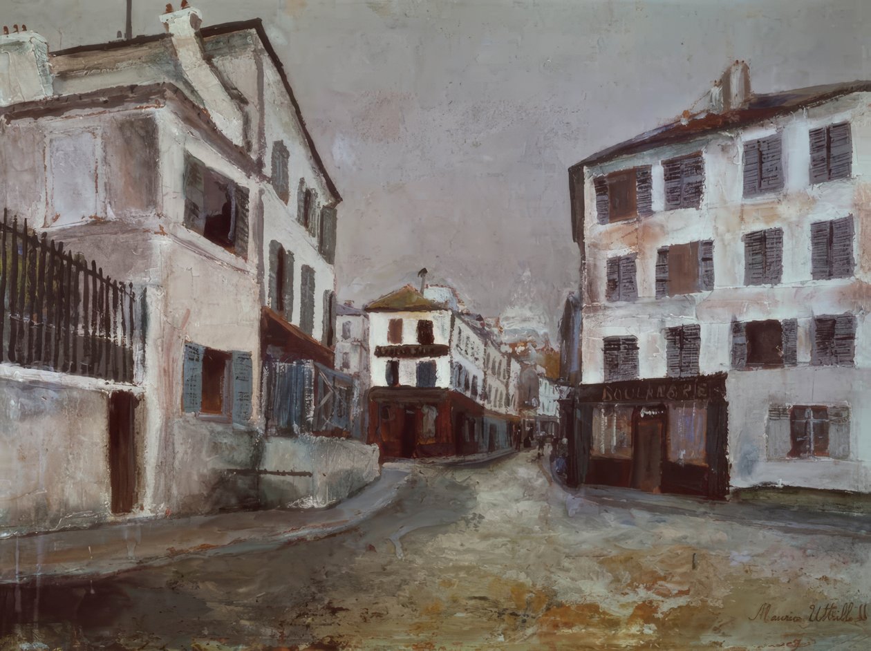 Ulica Norvins autorstwa Maurice Utrillo