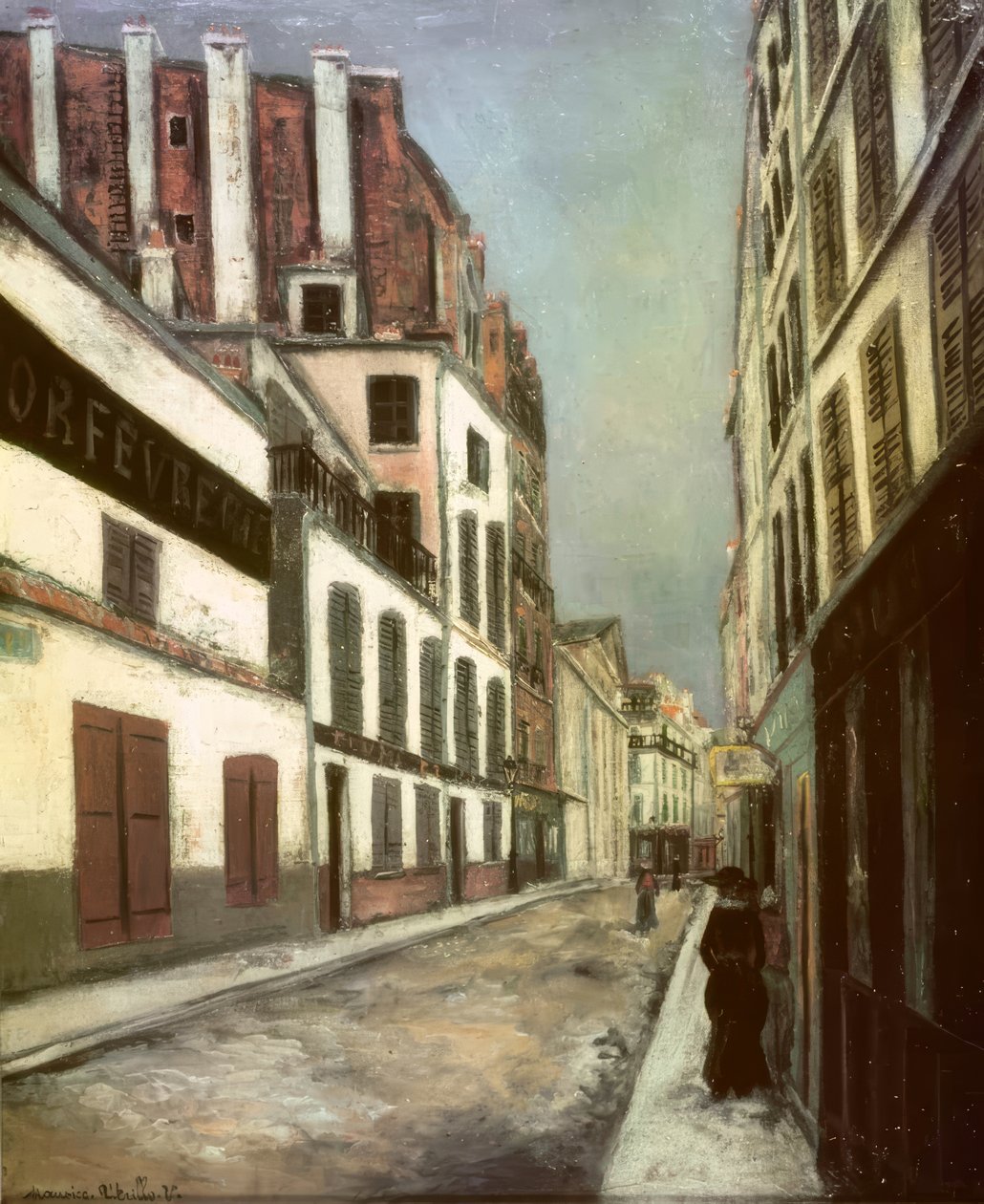 Ulica w Saint-Ouen autorstwa Maurice Utrillo