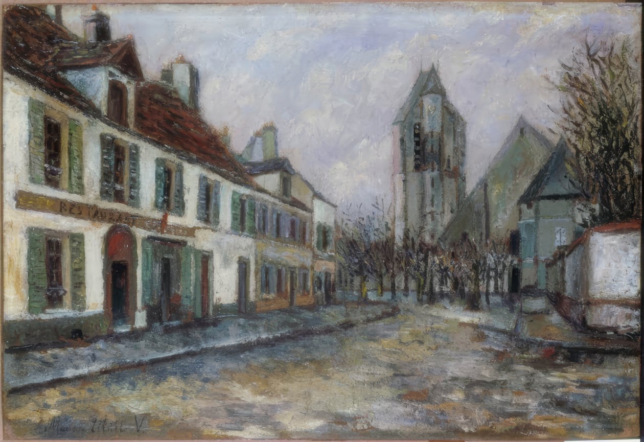 plac wiejski autorstwa Maurice Utrillo