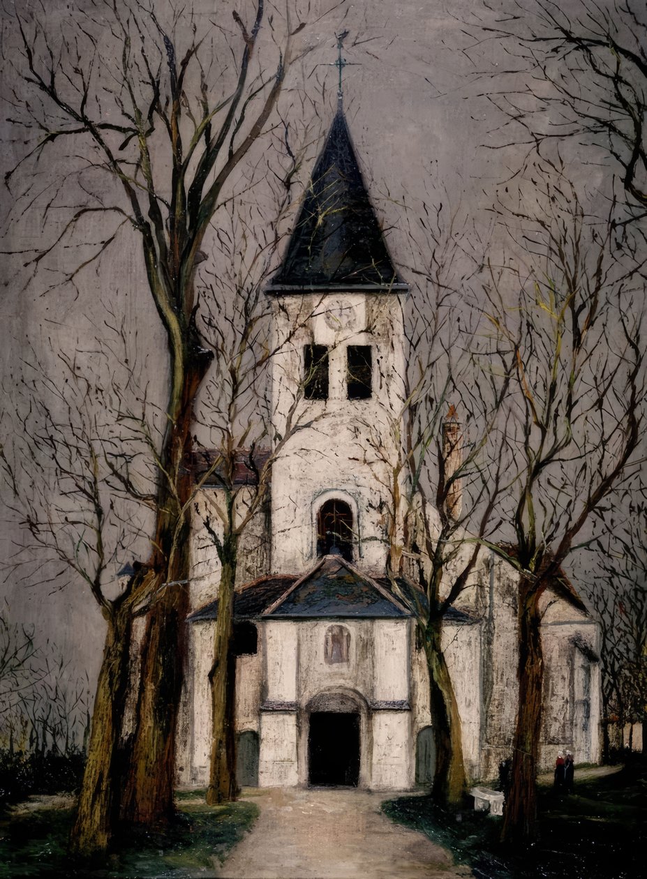 KOŚCIÓŁ W CHATILLON SUR SEINE autorstwa Maurice Utrillo