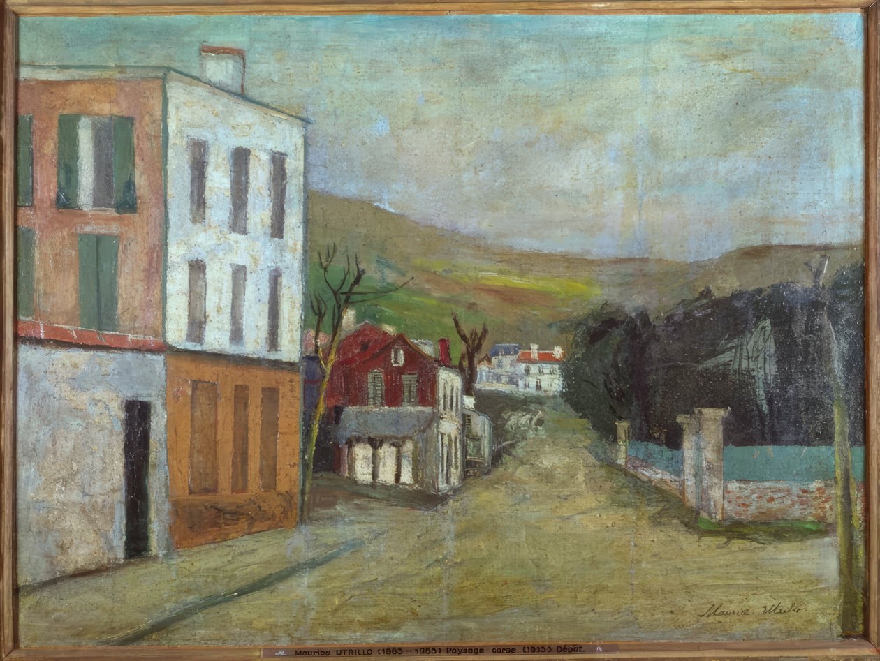 Krajobraz Korsyki autorstwa Maurice Utrillo