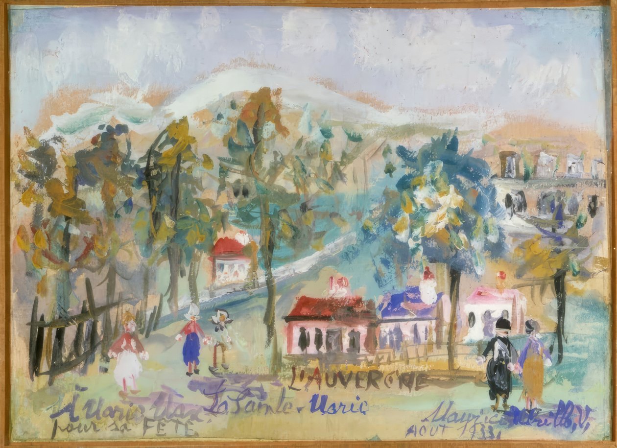 Auvergne, La Sainte-Marie autorstwa Maurice Utrillo