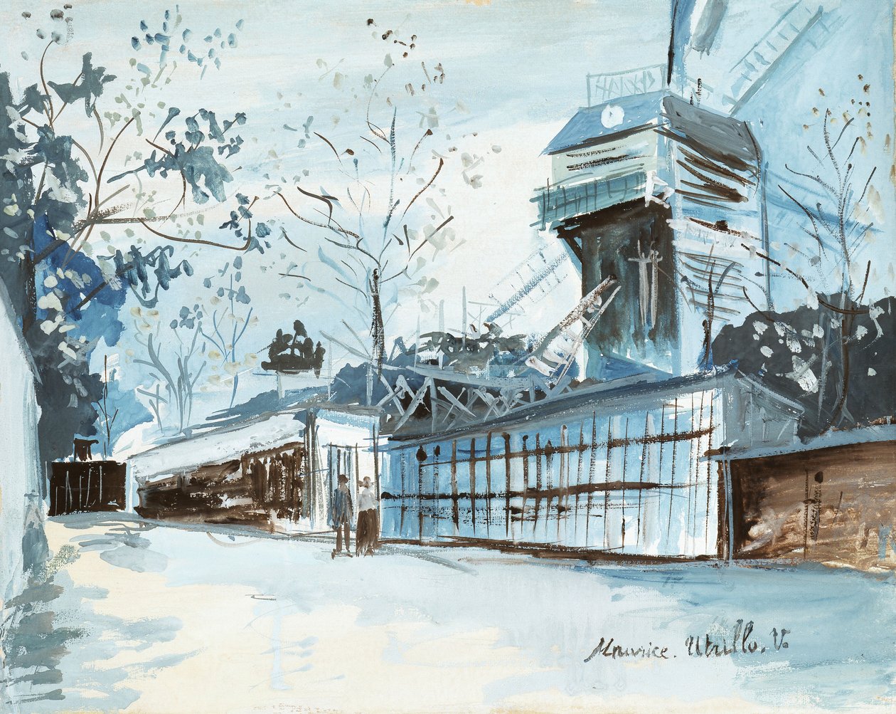 La Moulin de la Galette, Paryż autorstwa Maurice Utrillo