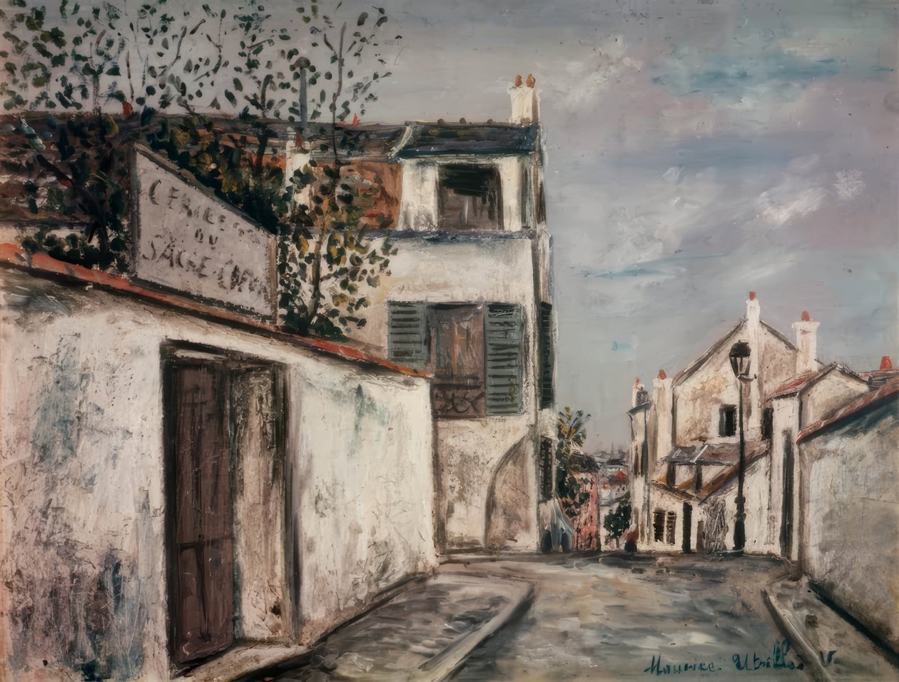Ulica Mont-Cenis autorstwa Maurice Utrillo
