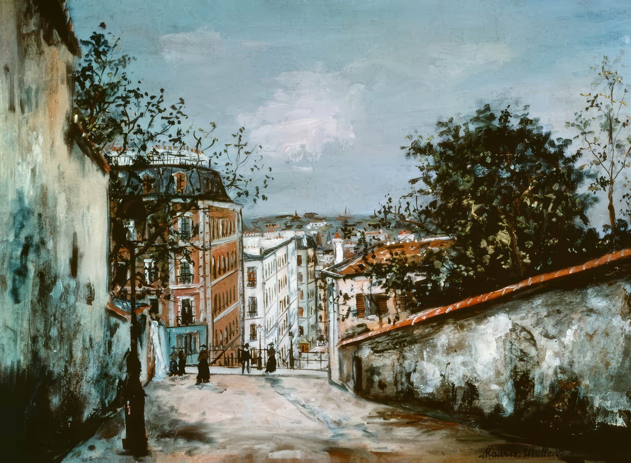 Ulica Rue du Mont-Cenis na Montmartre autorstwa Maurice Utrillo