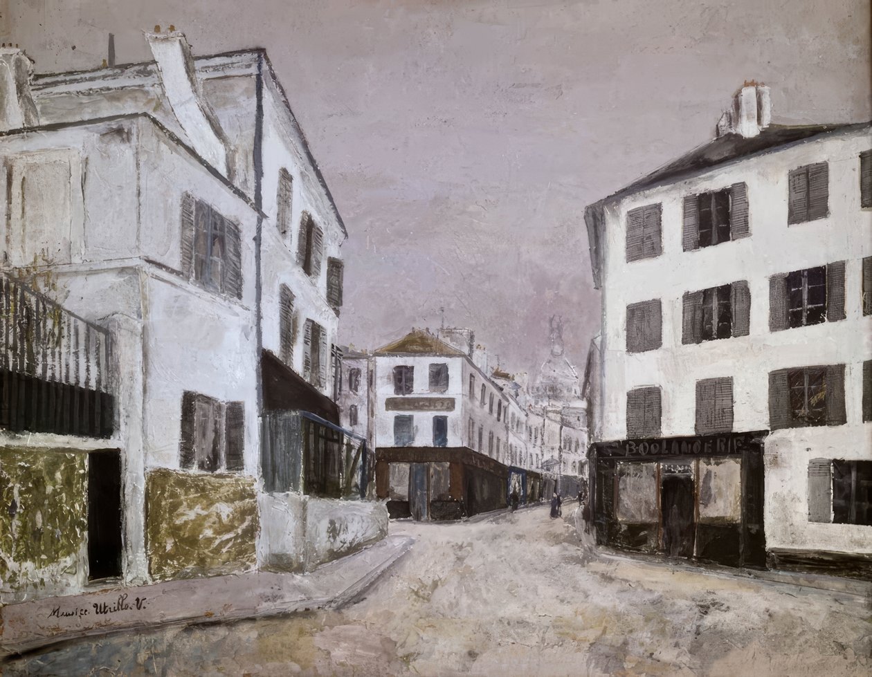 Ulica Norvins autorstwa Maurice Utrillo