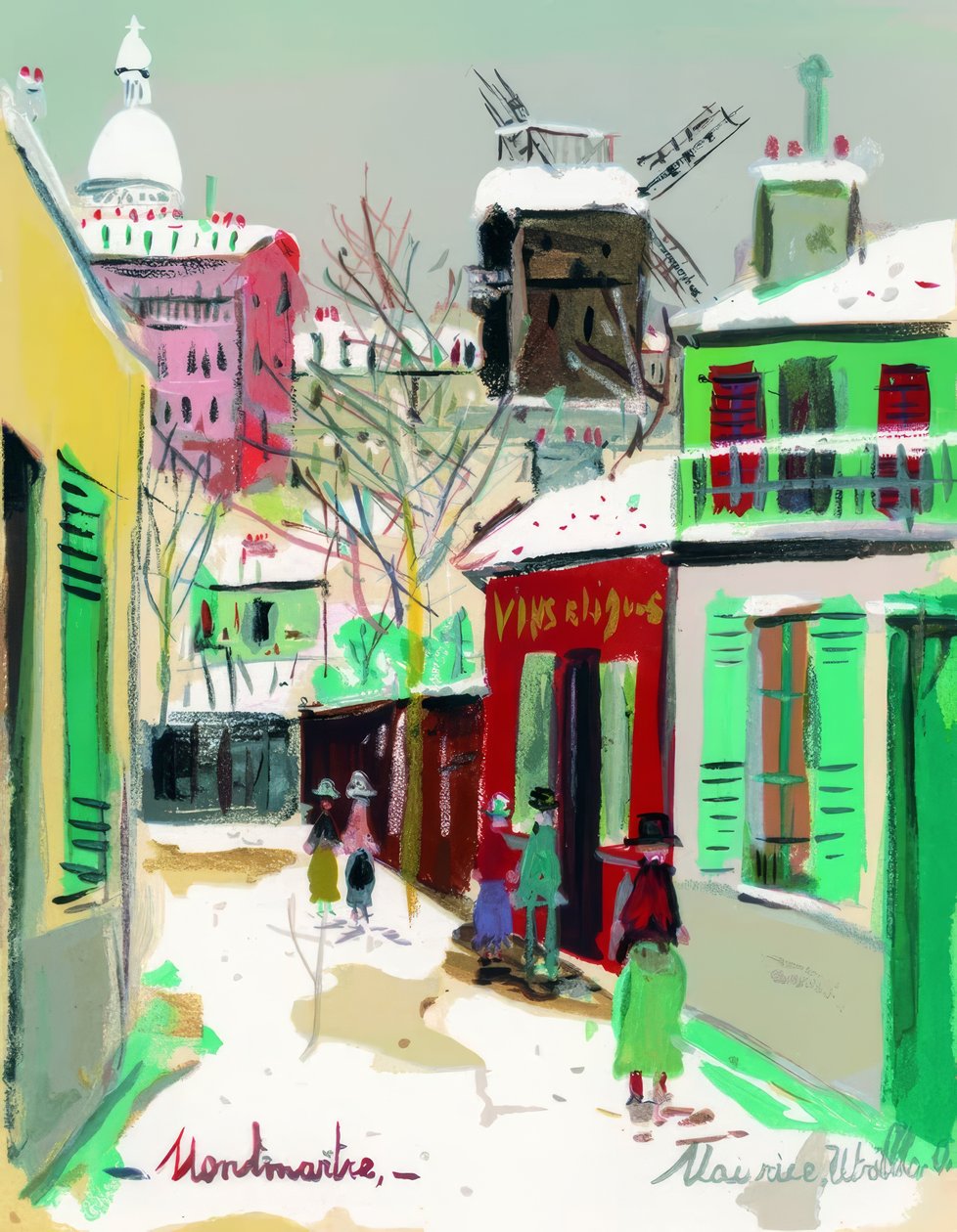 Montmartre autorstwa Maurice Utrillo