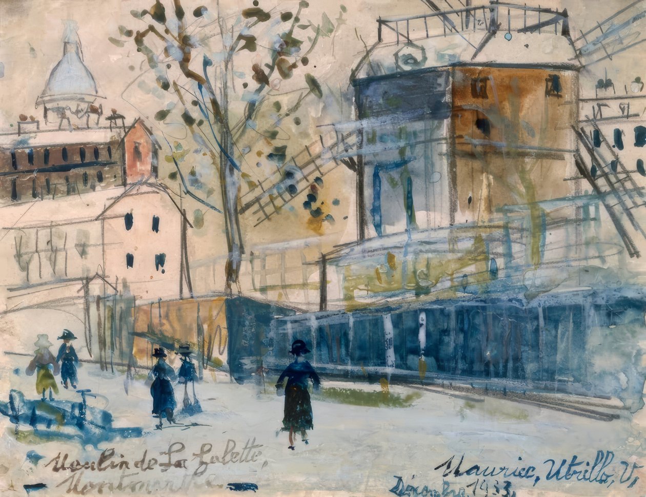 Młyn Galette autorstwa Maurice Utrillo