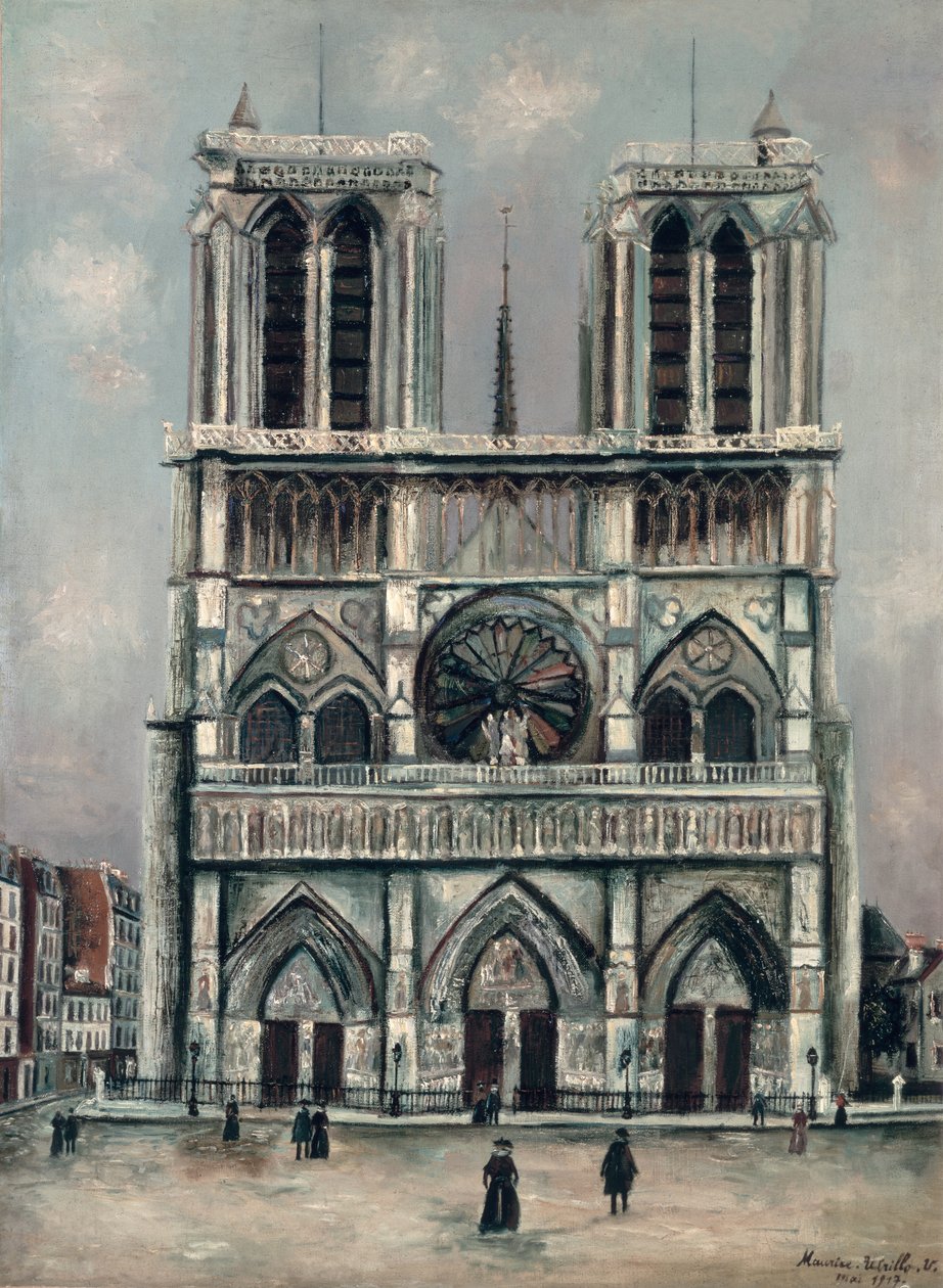 Notre Dame autorstwa Maurice Utrillo