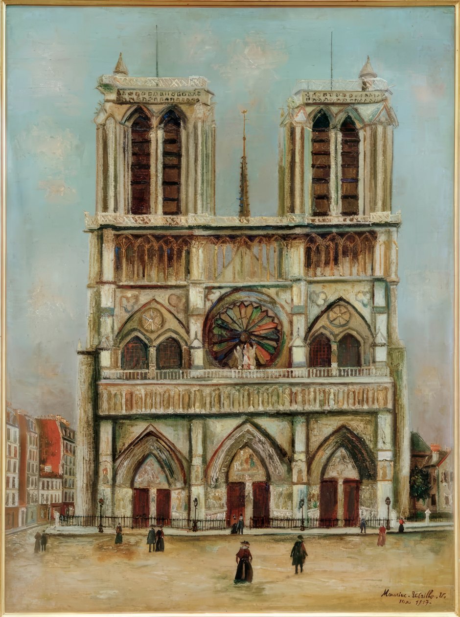 Notre Dame autorstwa Maurice Utrillo