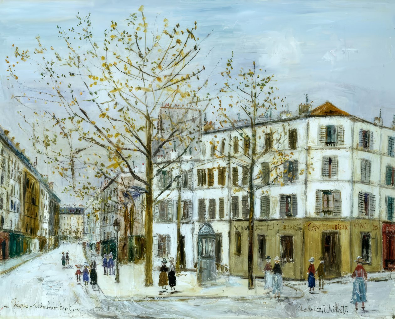 Ulica Ménilmontant autorstwa Maurice Utrillo