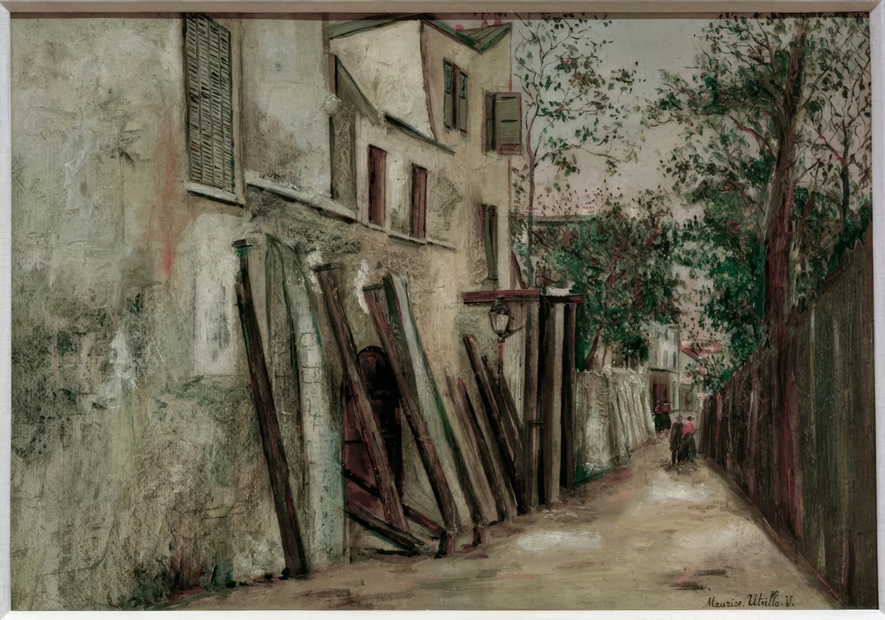 Ulica Saint-Vincent autorstwa Maurice Utrillo