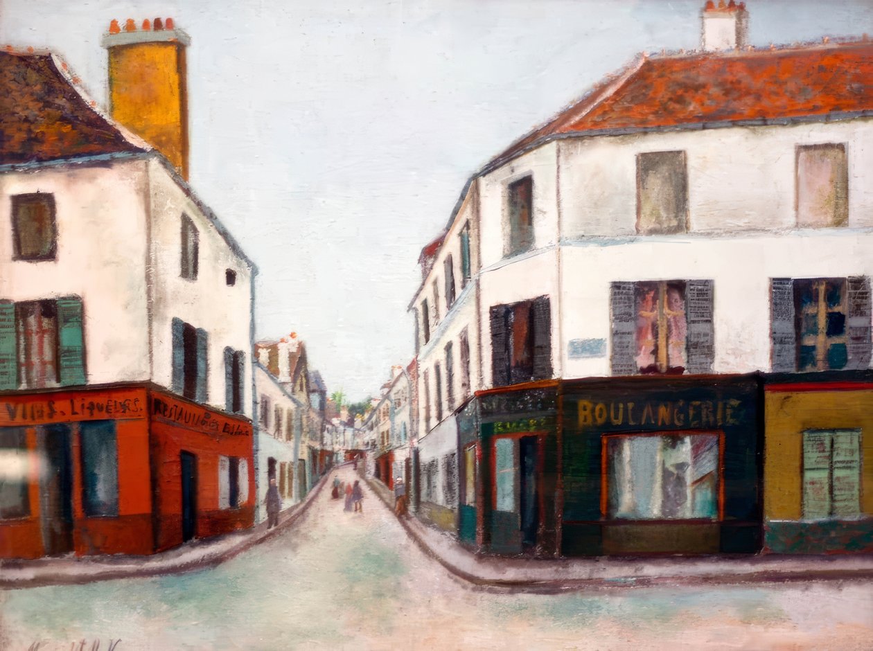 Ulica w Pontoise autorstwa Maurice Utrillo