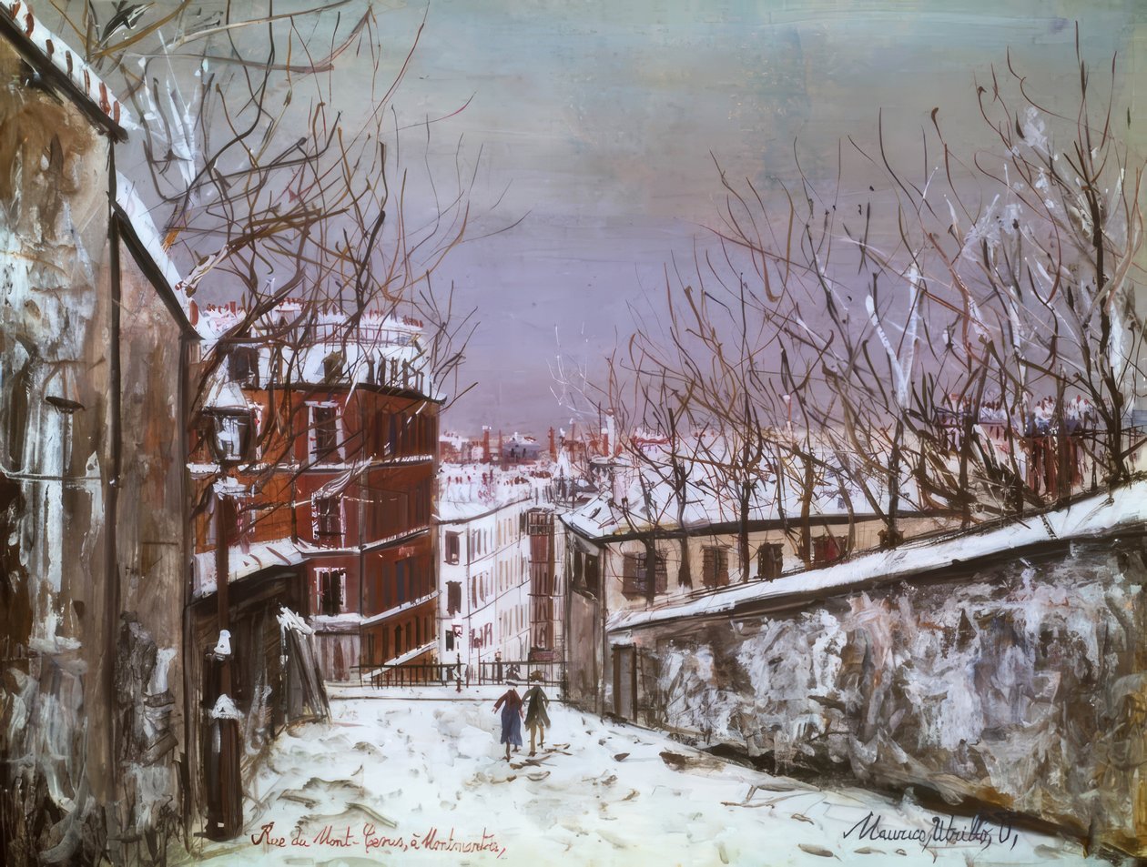 Ulica Mont-Cenis na Montmartre autorstwa Maurice Utrillo