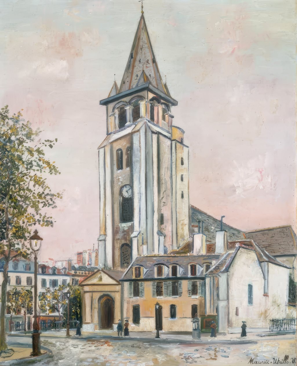 Saint-Germain-des-Prés autorstwa Maurice Utrillo