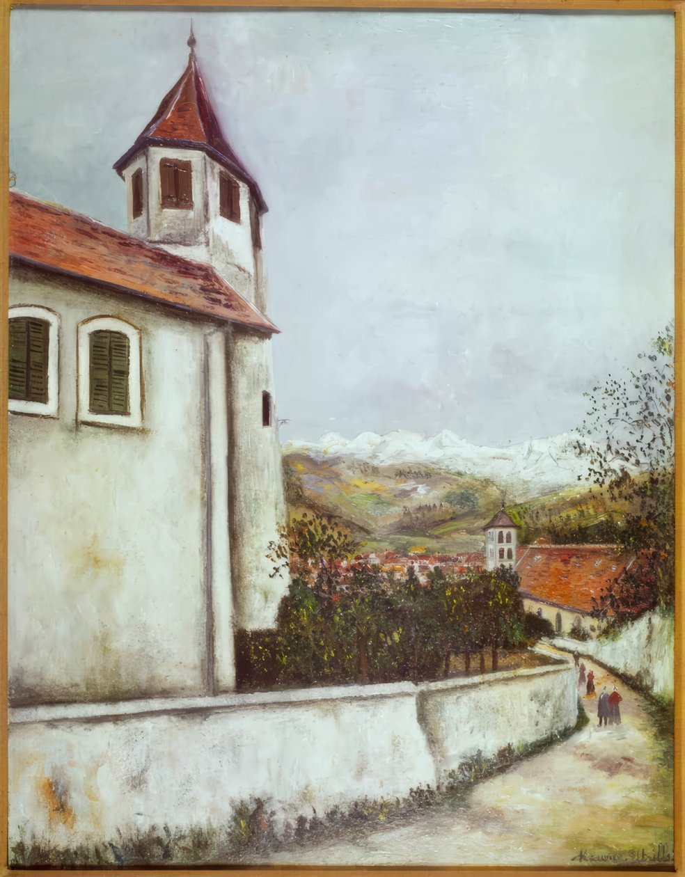 Sallanches i grupa Mont Blanc autorstwa Maurice Utrillo