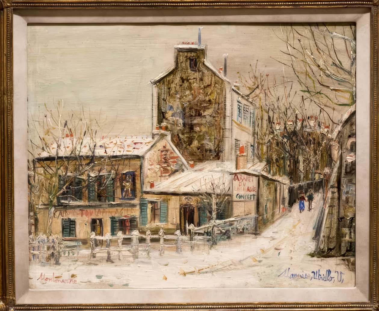 Zwinny królik kabaret w Monmartre autorstwa Maurice Utrillo