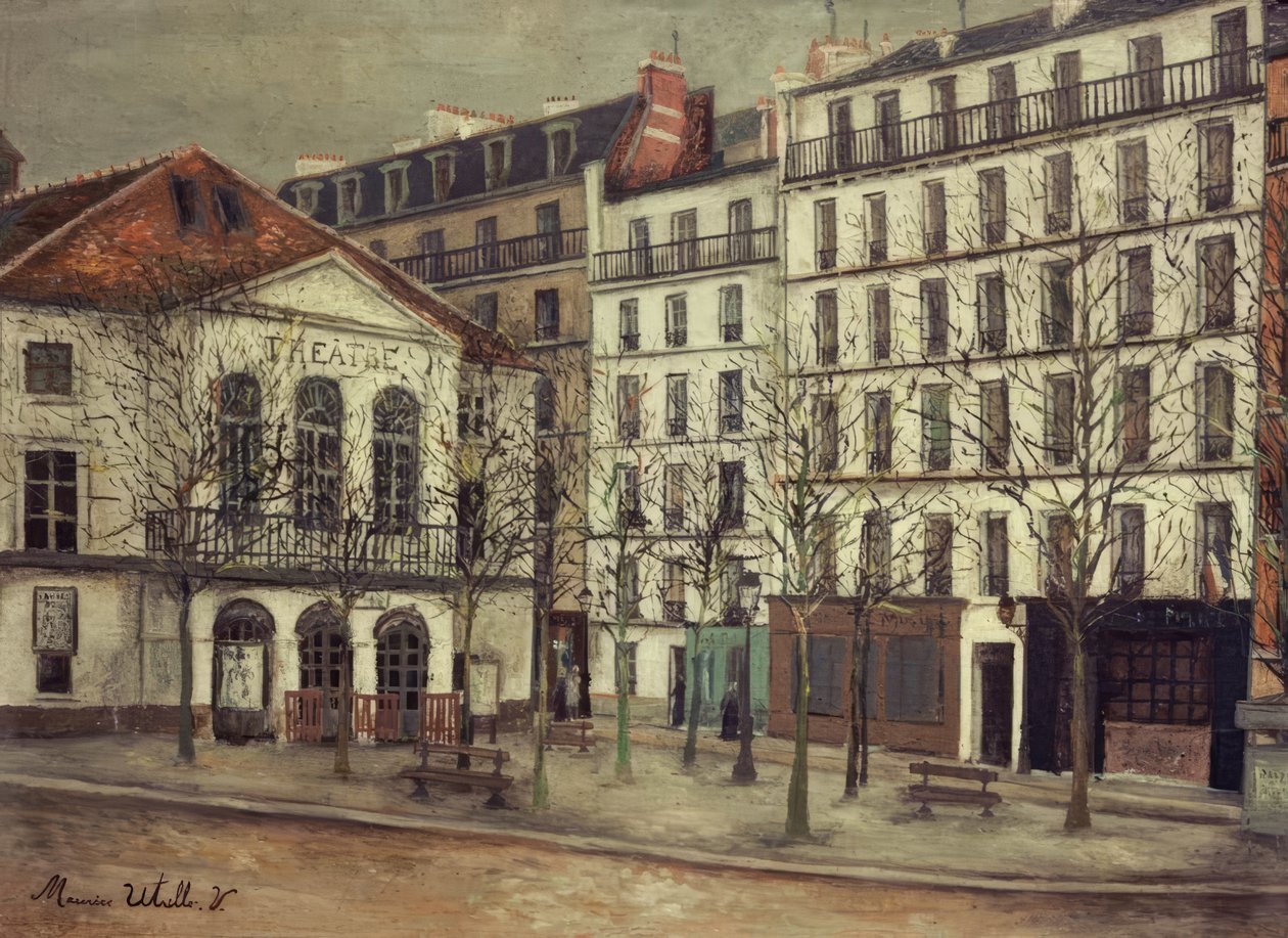 Teatr Atelier autorstwa Maurice Utrillo