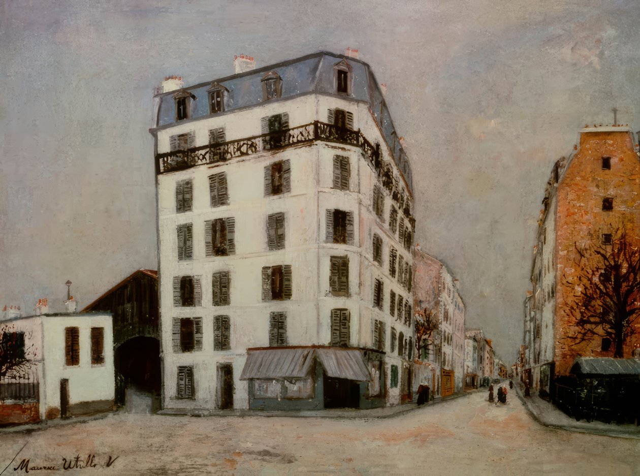 domy podmiejskie autorstwa Maurice Utrillo