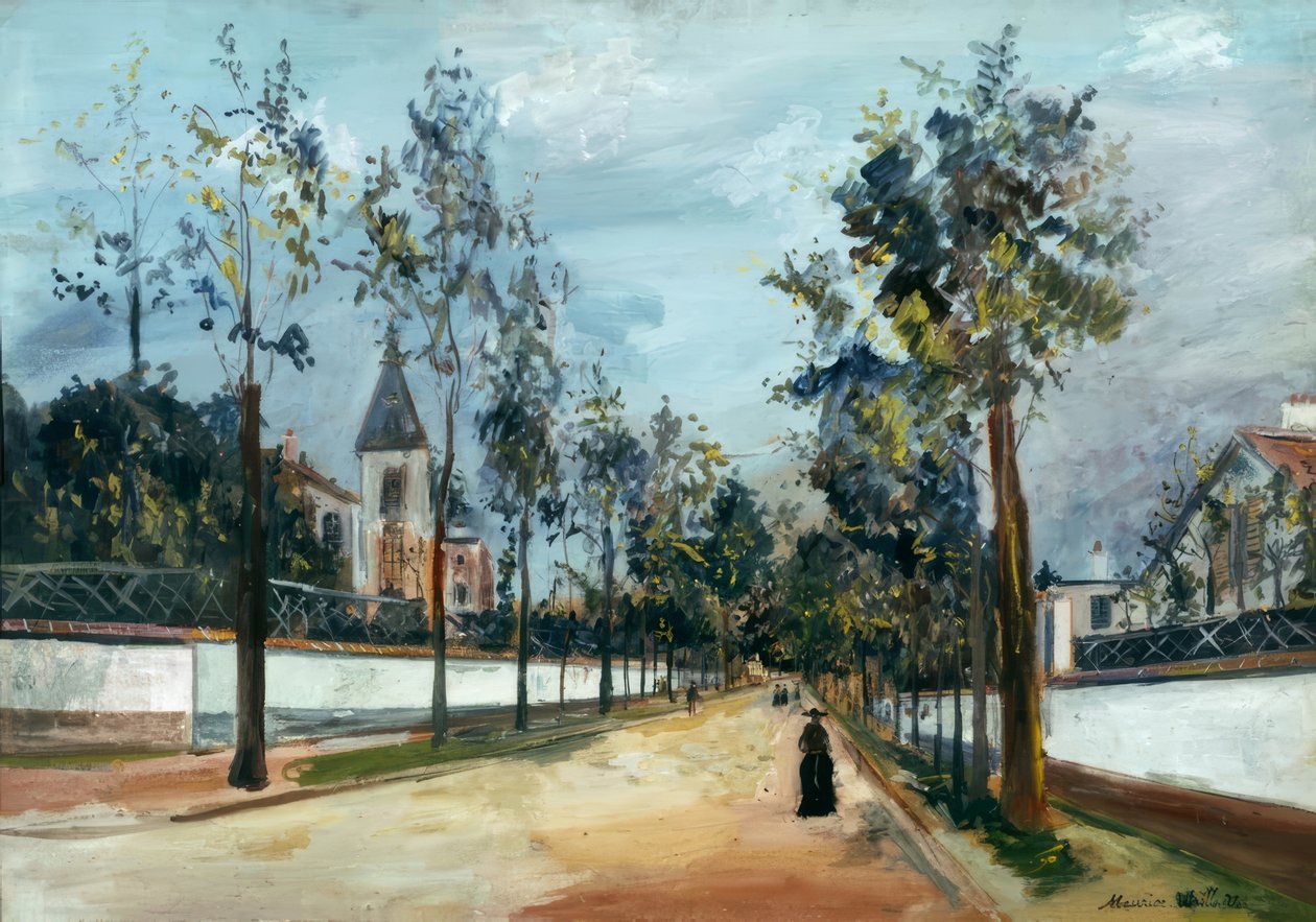 ulica podmiejska autorstwa Maurice Utrillo