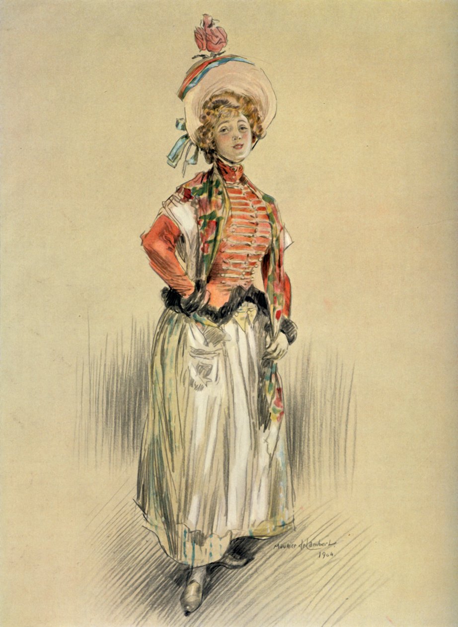 Panna Brazylia - Rola Panny Senedor. - Montansier, 1904. autorstwa Maurice de Lambert