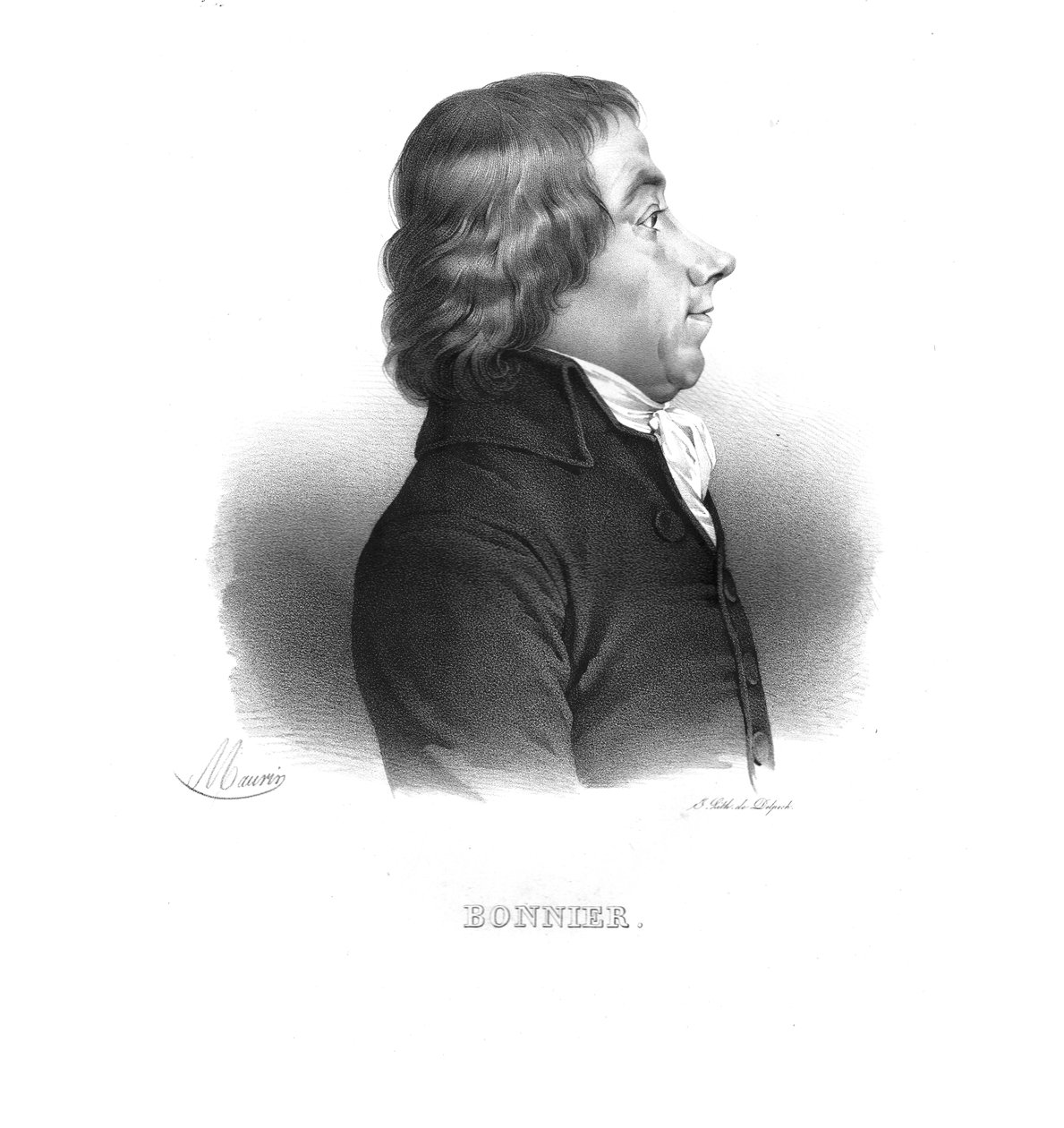 Ange-Élisabeth-Louis-Antoine Bonnier, ok. 1820 r. autorstwa Maurin
