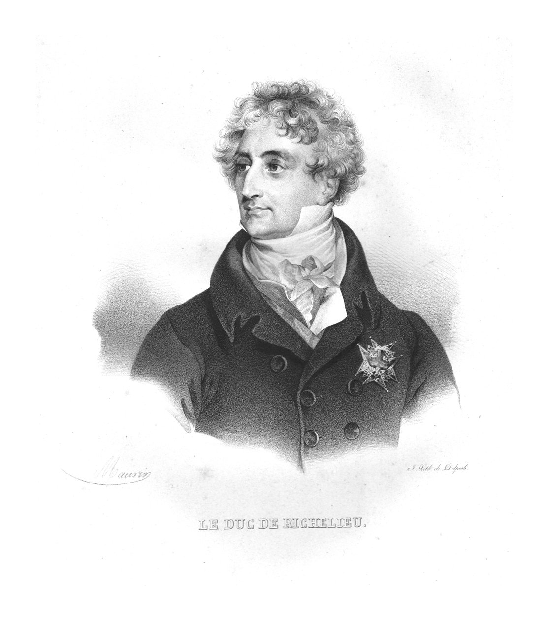 Armand-Emmanuel de Vignerot du Plessis, lata 20. XIX wieku autorstwa Maurin