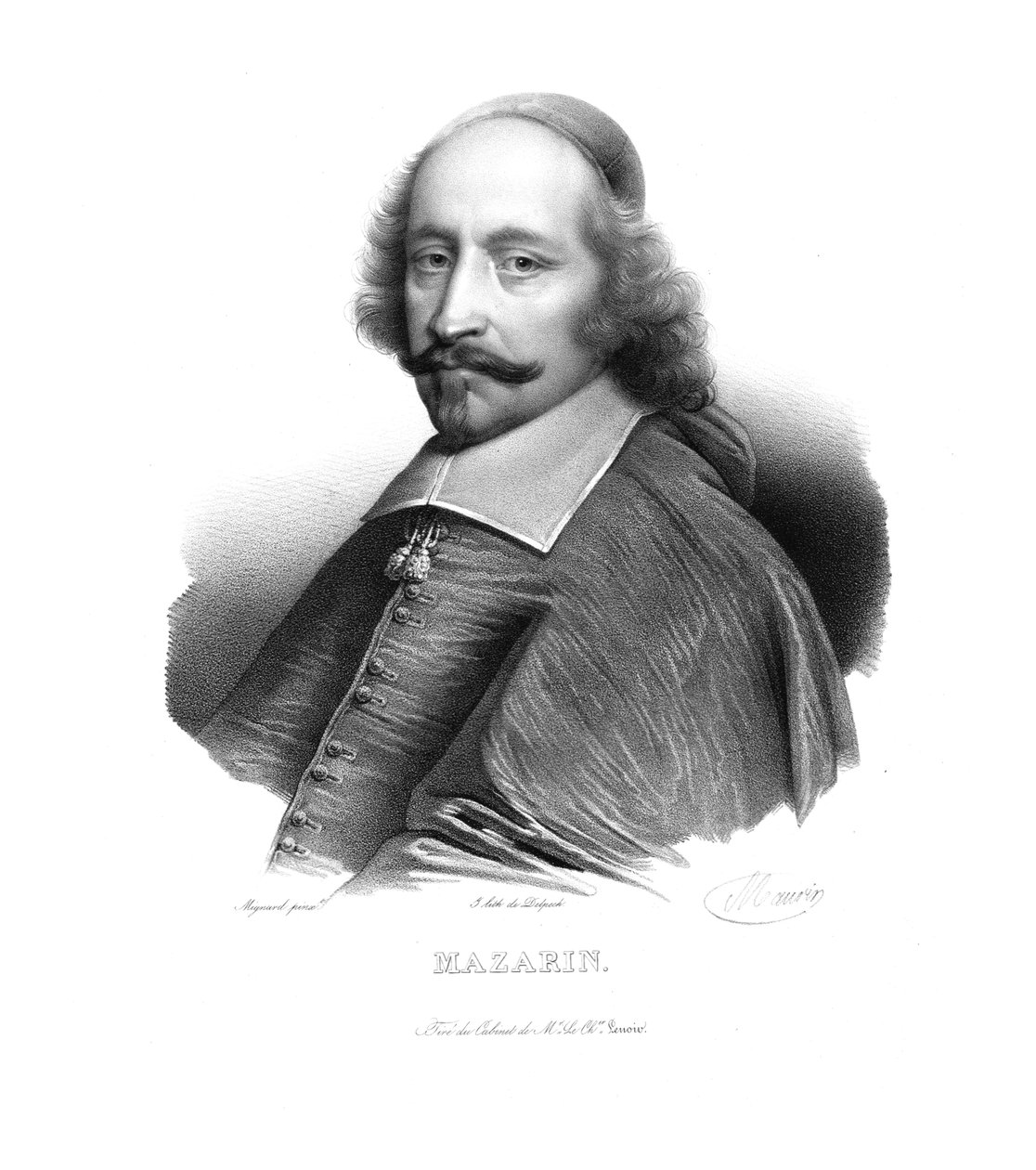 Kardynał Mazarin, ok. 1820 r. autorstwa Maurin