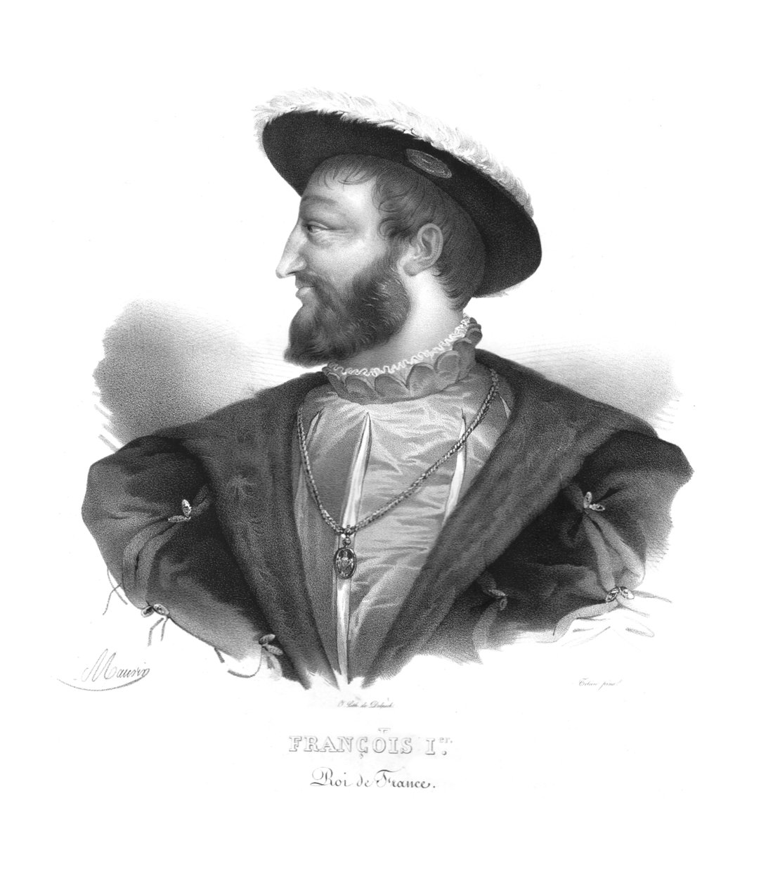 Franciszek I. Król Francji, król Francji Franciszek I, c1820s autorstwa Maurin