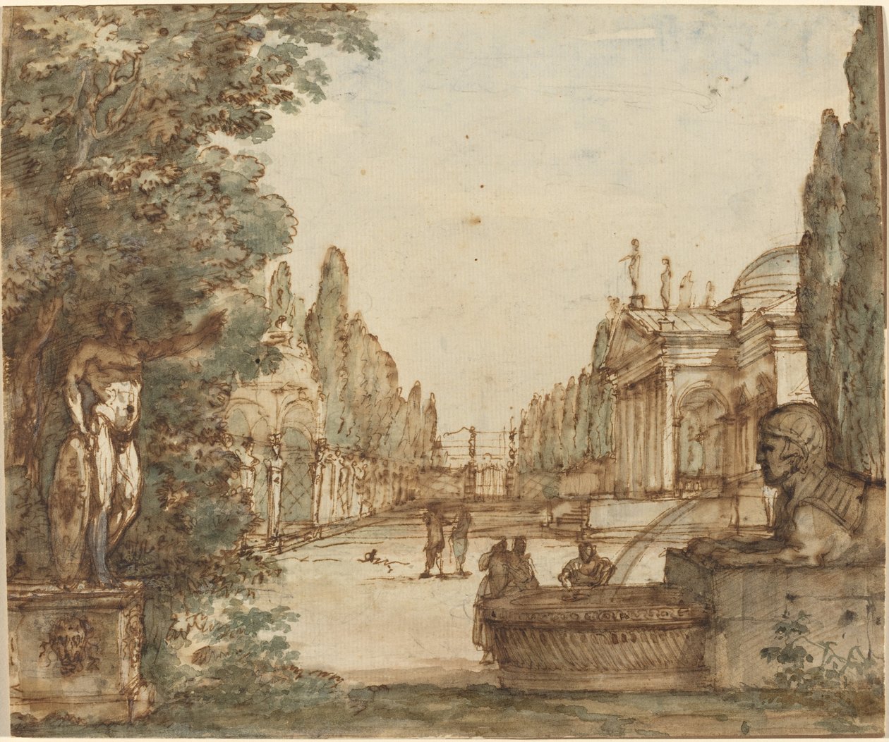 Capriccio z willą palladiańską autorstwa Mauro Antonio Tesi