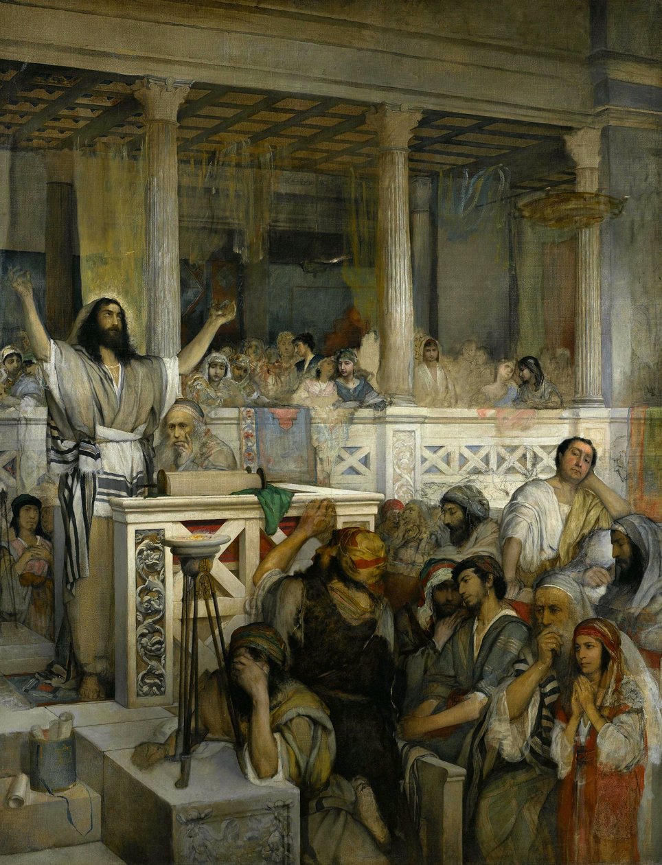 Chrystus głosił w Kafarnaum autorstwa Maurycy Gottlieb