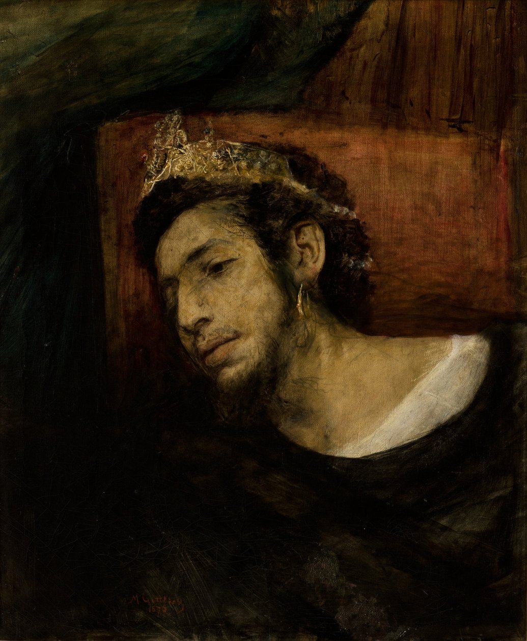 Aswerus, 1876 autorstwa Maurycy Gottlieb