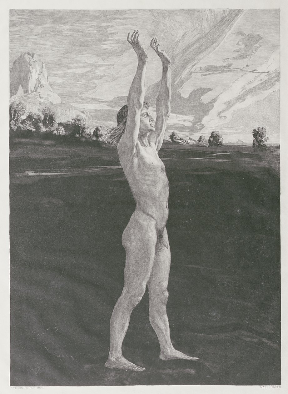 I dlatego, z serii "O śmierci, część druga", 1898 autorstwa Max Klinger