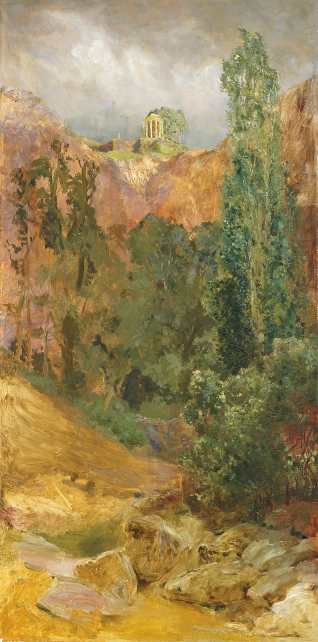 Skalny Wąwóz, 1884-85 autorstwa Max Klinger