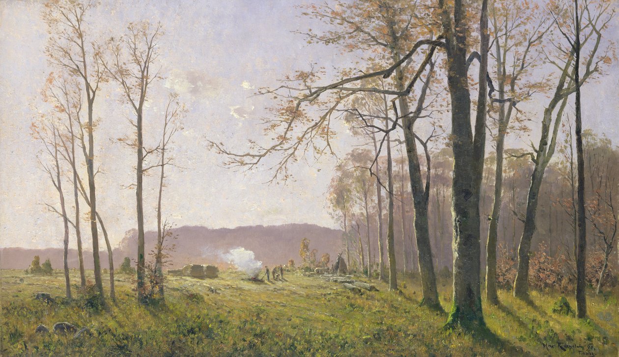 Polana w jesiennym lesie, 1890 autorstwa Max Kuchel