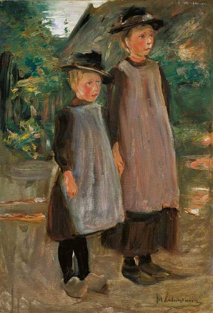 Dwoje holenderskich dzieci - dwie siostry autorstwa Max Liebermann