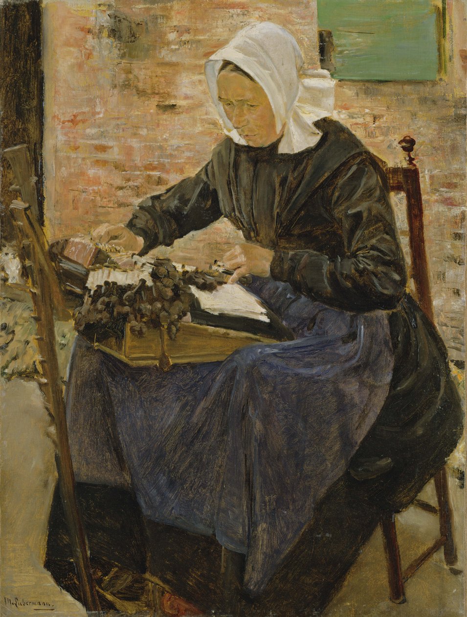 Koronkarka holenderska, 1881 autorstwa Max Liebermann