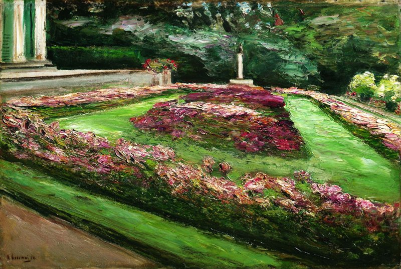 Taras kwiatowy w ogrodzie Wannsee autorstwa Max Liebermann